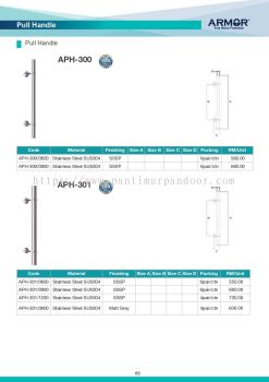 Armor Pull Handle Stainless Steel