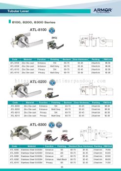 Armor Tubular Lever Lockset