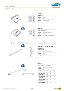 St Guchi Door Accessories (Rebated Part)