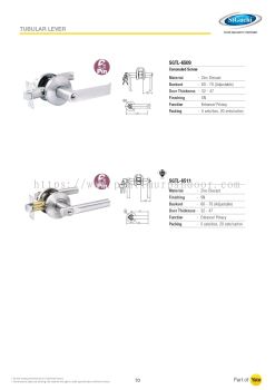 St Guchi Tubular Lever