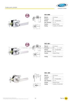 St Guchi Tubular Lever