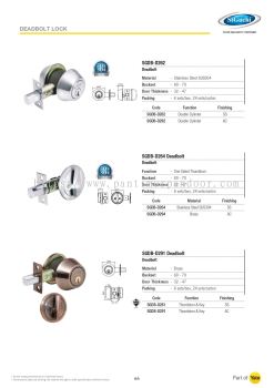 St Guchi Deadbolt Lockset