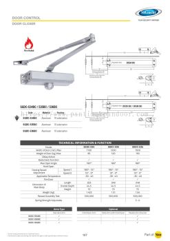 St Guchi Door Accessories (Door Closer) Fire Rated