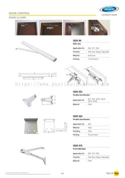 St Guchi Door Accessories (Door Closer)