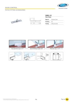 St Guchi Door Accessories (Patch Fitting Accessories) 