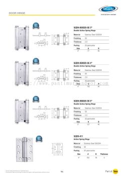 St Guchi Door Hinges (Auto Closing)