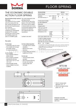 DORMA Floor Spring