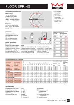 DORMA Floor Spring