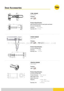 Yale Door Accessories