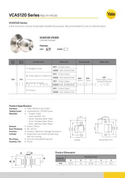 Yale Knob Set