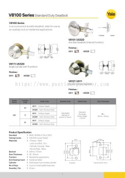 Yale Deadbolt Lockset