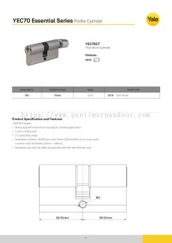 Yale Profile Cylinder 