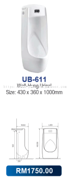 Saniware Wall-Hung Urinal 611