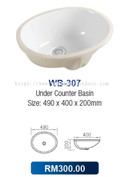 Saniware Under Counter Basin 307 