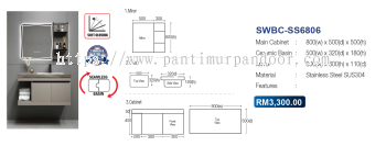 Saniware Bathroom Cabinet 6806