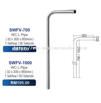 Saniware WC L Pipe 700 / 1000