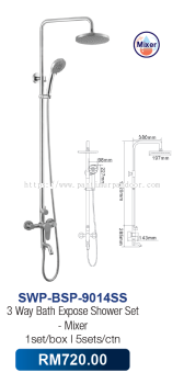 Saniware 3 Way Shower Set Mixer 9014