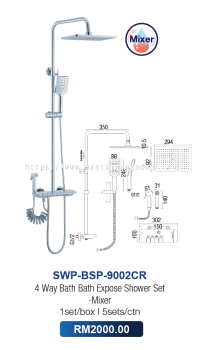 Saniware 4 Way Shower Set Mixer 9002