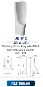 Saniware Wall-Hung Urinal 612