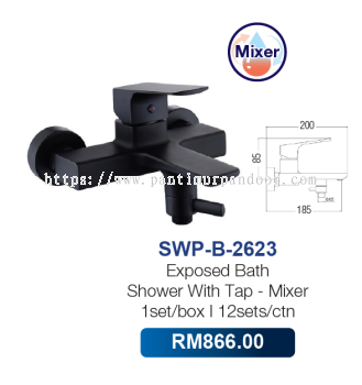 Saniware Exposed Bath Shower with Tap Mixer 2623 MB