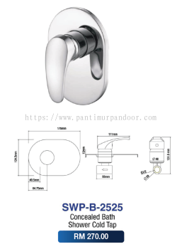 Saniware Concealed Bath Shower Tap 2525