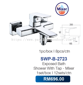 Saniware Exposed Bath Shower with Tap Mixer 2723 