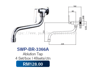 Saniware Ablution Tap 3366A