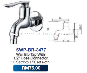 Saniware Wall Bid Tap 3477