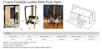Eco Ware 2 Layers Foldable Ladder with Push Open