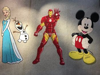 Customized Cartoon Character Cotton Wall Decoration