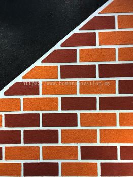 Customized Stylish Brick Design Cotton Wall Decoration