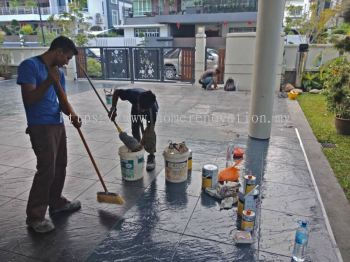 Click Now- For Painting Stamped Concrete Driveway and Patio