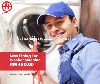 Local Plumber? Call Now- Washer Machine Piping Inlet & Outlet.