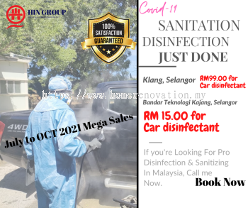 Call Now! The Best Vehicle Disinfection Covid-19 Ever In Malaysia!