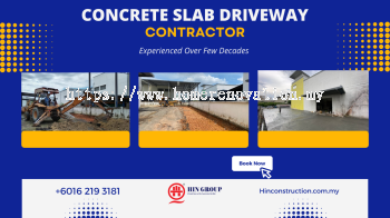 Hire the Right Concrete Driveway Slab Contractor Now In Kedah