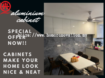 Eco Majestic, Semenyih : Aluminium Kitchen Cabinet Promotion Now