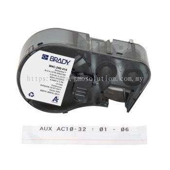 BradyGrip Print-on-Hook Labels with Ribbon featuring VELCRO Brand Hook for M4 M5 Printers