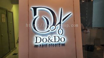 3D Box-up Stainless-Steel Lettering with Backlit (Shadow Lighting)