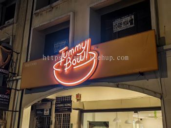 3D LED Printing Frontlit Lettering | Tummy Bowl | Ipoh, Perak