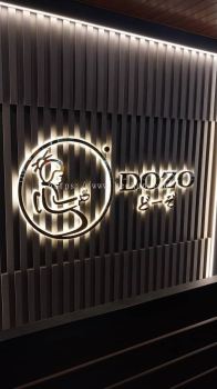 3D Box-up Stainless-Steel Lettering with Backlit (Shadow Lighting)