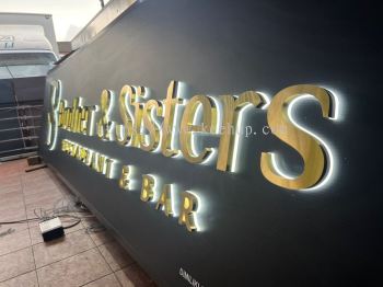 3D Box-up Stainless-Steel Lettering with Backlit (Shadow Lighting)