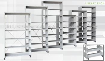 LIBRARY RACK ~DOUBLE SIDED WITH SIDE PANEL (RM 630.00/UNIT) *Contact 017 842 7687