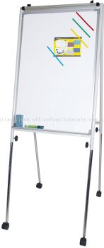 FLIP CHART BOARD WITH CASTOR & ADJUSTABLE LEG 