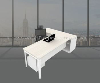 SOSM/UNIQUE WRITING 6' TABLE WITH U-LEG & SIDE CABINET (RM 1,950.00/SET)