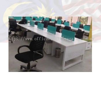 SOSM/TEN (4' TABLE) CLUSTER OF 10 WORKSTATION (RM 5,850.00/SET) *Contact 017 842 7687* 