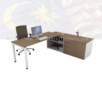 SOSM/USB WRITING 5' TABLE WITH U-LEG & SIDE CABINET (RM 1,190.00/SET)