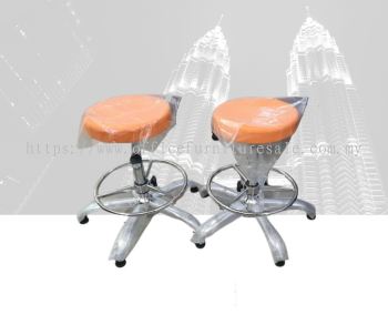 SOSM/BB HIGH BAR STOOL ~CHROME METAL & STOPPER BASE (RM 350.00/UNIT)