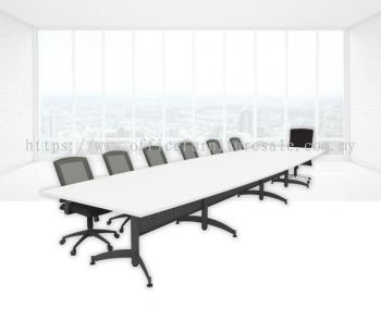 SOSM/TBC BOAT SHAPE 6' x 3' MEETING TABLE WITH TAXUS LEG (RM 960.00/UNIT)