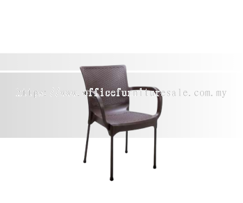 SOSM/CA 2038 CHAIR WITH ARMREST & STEEL LEG (RM 95.00/UNIT)