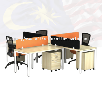 SOSM/VICTORY (4' TABLE) CLUSTER OF 4 WORKSTATION (RM 3,150.00/SET)